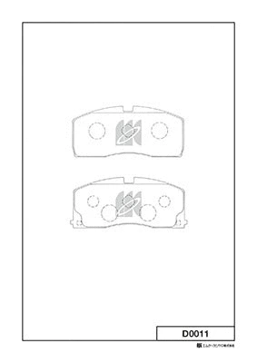 Brake Pad Set, disc brake (D0011)