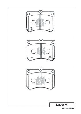 Brake Pad Set, disc brake (D3066M)