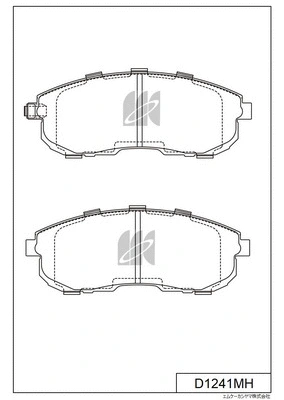 Brake Pad Set, disc brake (D1241MH)