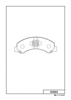 Brake Pad Set, disc brake (D4053)