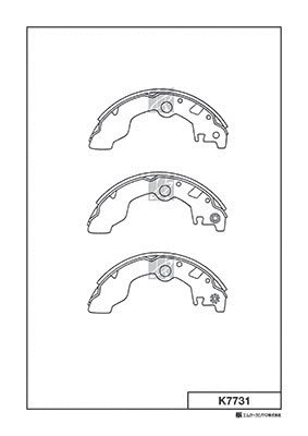 Brake Shoe Set (K7731)