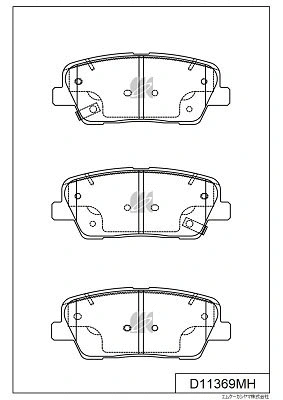 Brake Pad Set, disc brake (D11369MH)