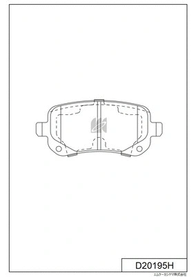 Brake Pad Set, disc brake (D20195H)