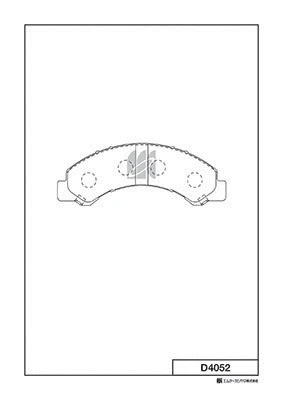 Brake Pad Set, disc brake (D4052)