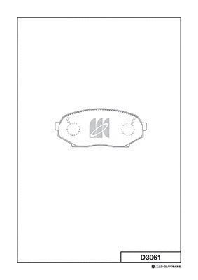 Brake Pad Set, disc brake (D3061)