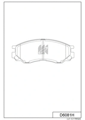 Brake Pad Set, disc brake (D6081H)