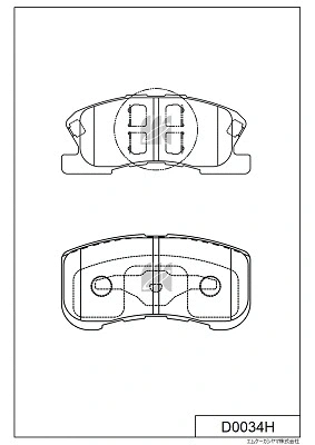 Brake Pad Set, disc brake (D0034H)
