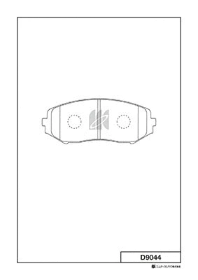 Brake Pad Set, disc brake (D9044)