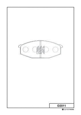 Brake Pad Set, disc brake (D2011)