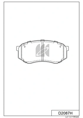 Brake Pad Set, disc brake (D2087H)