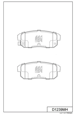 Brake Pad Set, disc brake (D1239MH)