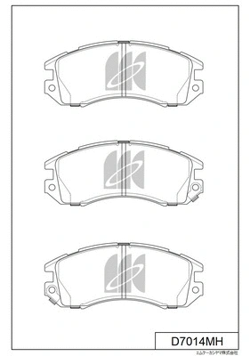 Brake Pad Set, disc brake (D7014MH)