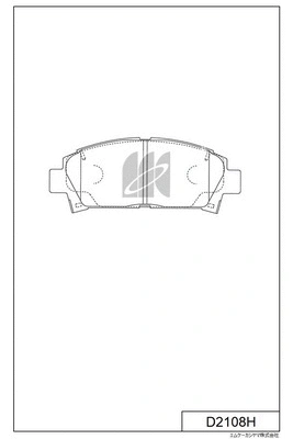 Brake Pad Set, disc brake (D2108H)