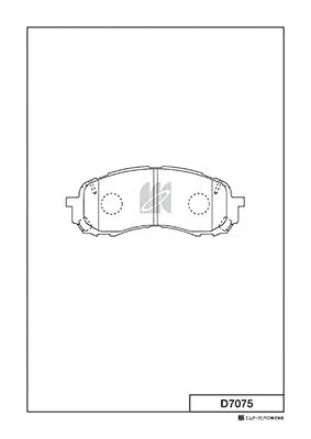 Brake Pad Set, disc brake (D7075)