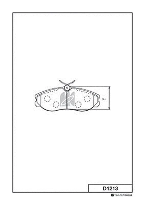 Brake Pad Set, disc brake (D1213)