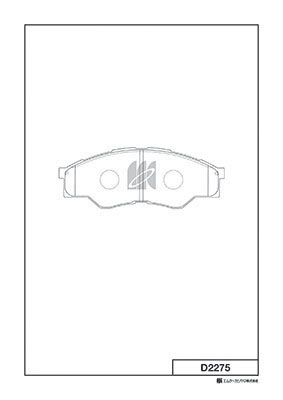 Brake Pad Set, disc brake (D2275)