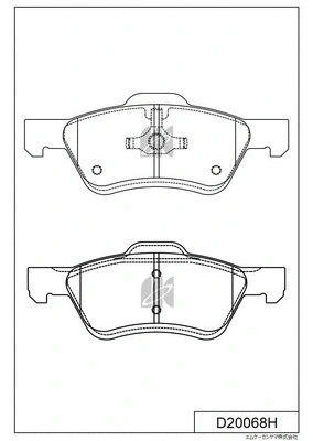 Brake Pad Set, disc brake (D20068H)