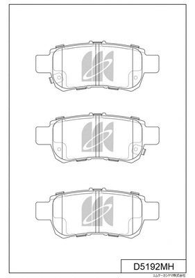 Brake Pad Set, disc brake (D5192MH)