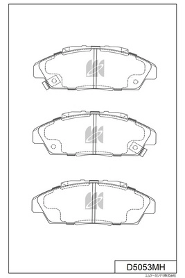 Brake Pad Set, disc brake (D5053MH)