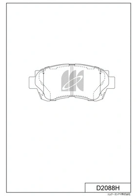 Brake Pad Set, disc brake (D2088H)