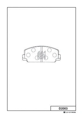 Brake Pad Set, disc brake (D2003)