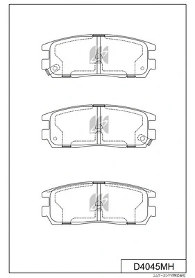Brake Pad Set, disc brake (D4045MH)