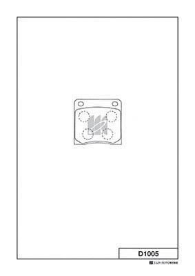 Brake Pad Set, disc brake (D1005)