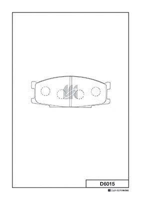 Brake Pad Set, disc brake (D6015)