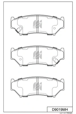 Brake Pad Set, disc brake (D9019MH)