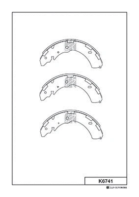 Brake Shoe Set (K6741)