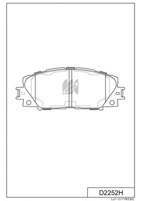 Brake Pad Set, disc brake (D2252H)
