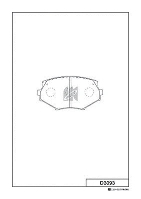 Brake Pad Set, disc brake (D3093)