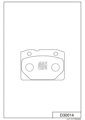 Brake Pad Set, disc brake (D30014)