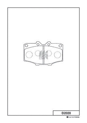 Brake Pad Set, disc brake (D2020)