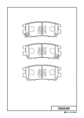 Brake Pad Set, disc brake (D6054M)
