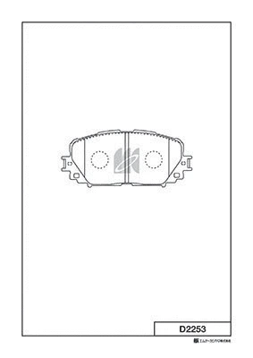 Brake Pad Set, disc brake (D2253)