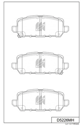 Brake Pad Set, disc brake (D5226MH)