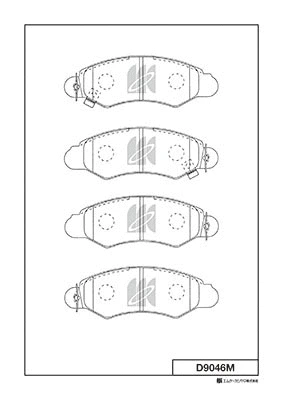 Brake Pad Set, disc brake (D9046M)