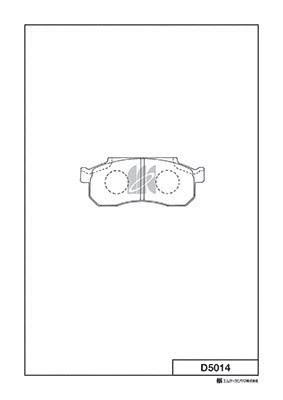 Brake Pad Set, disc brake (D5014)