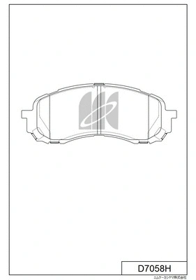 Brake Pad Set, disc brake (D7058H)