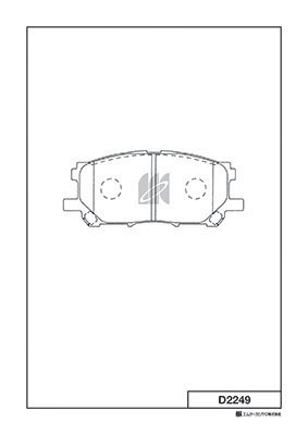 Brake Pad Set, disc brake (D2249)