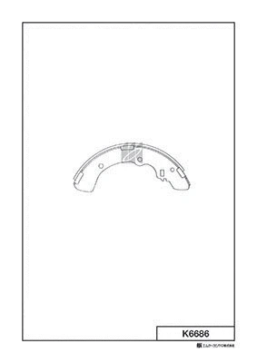 Brake Shoe Set (K6686)