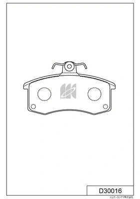 Brake Pad Set, disc brake (D30016)