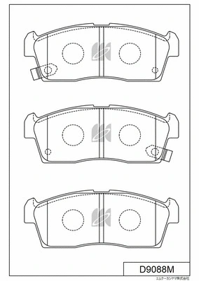 Brake Pad Set, disc brake (D9088M)