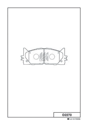 Brake Pad Set, disc brake (D2270)