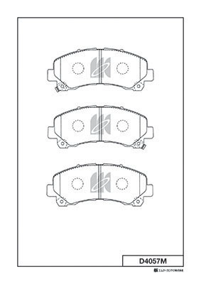 Brake Pad Set, disc brake (D4057M)