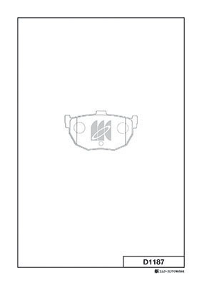 Brake Pad Set, disc brake (D1187)