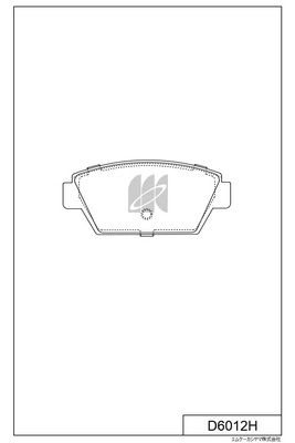 Brake Pad Set, disc brake (D6012H)