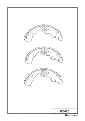Brake Shoe Set (K3413)