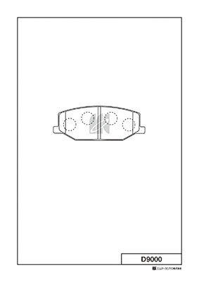 Brake Pad Set, disc brake (D9000)